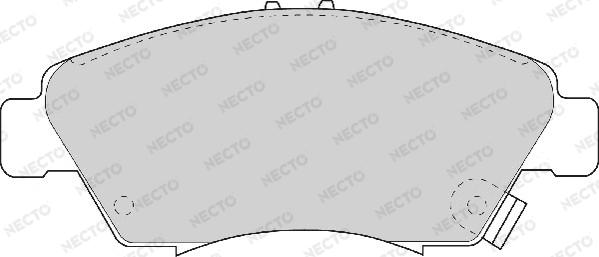 Necto FD6580A - Bremžu uzliku kompl., Disku bremzes adetalas.lv