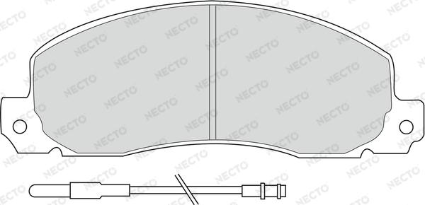 Necto FD6091V - Bremžu uzliku kompl., Disku bremzes adetalas.lv