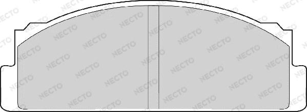 Necto FD607A - Bremžu uzliku kompl., Disku bremzes adetalas.lv