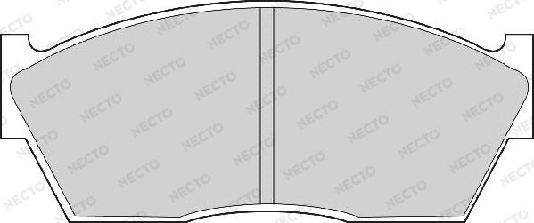 Necto FD6105A - Bremžu uzliku kompl., Disku bremzes adetalas.lv