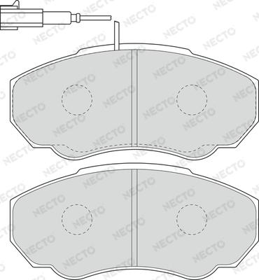 Necto FD6895V - Bremžu uzliku kompl., Disku bremzes adetalas.lv