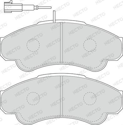 Necto FD6896V - Bremžu uzliku kompl., Disku bremzes adetalas.lv