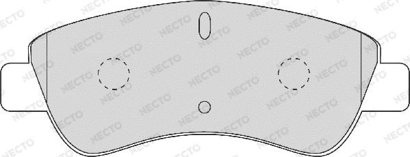 Necto FD6874A - Bremžu uzliku kompl., Disku bremzes adetalas.lv