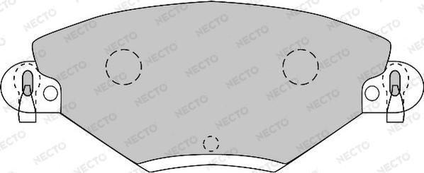 Necto FD6875A - Bremžu uzliku kompl., Disku bremzes adetalas.lv