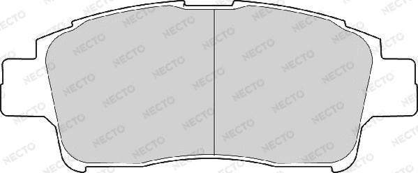 Necto FD6870A - Bremžu uzliku kompl., Disku bremzes adetalas.lv