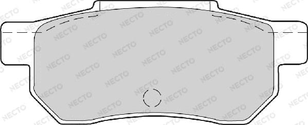 Necto FD6344A - Bremžu uzliku kompl., Disku bremzes adetalas.lv