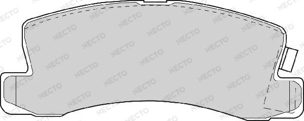 Necto FD6345A - Bremžu uzliku kompl., Disku bremzes adetalas.lv