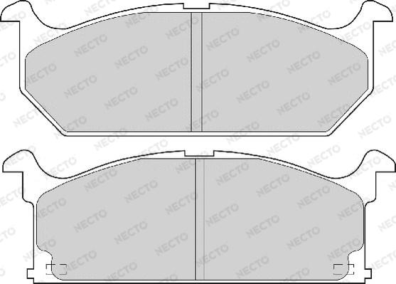 Necto FD6291A - Bremžu uzliku kompl., Disku bremzes adetalas.lv