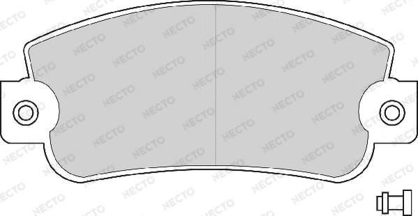 Necto FD671A - Bremžu uzliku kompl., Disku bremzes adetalas.lv