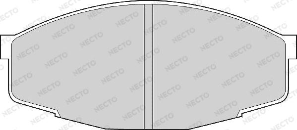 Necto FD853A - Bremžu uzliku kompl., Disku bremzes adetalas.lv