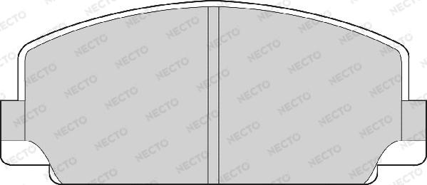 Necto FD804A - Bremžu uzliku kompl., Disku bremzes adetalas.lv