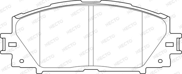 Necto FD7483A - Bremžu uzliku kompl., Disku bremzes adetalas.lv