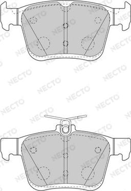 Necto FD7566A - Bremžu uzliku kompl., Disku bremzes adetalas.lv