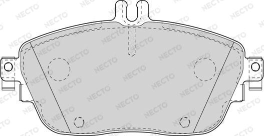 Necto FD7567A - Bremžu uzliku kompl., Disku bremzes adetalas.lv