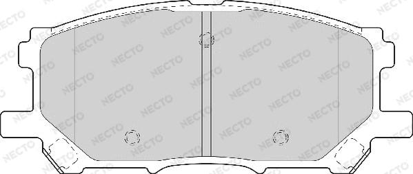 Necto FD7097A - Bremžu uzliku kompl., Disku bremzes adetalas.lv