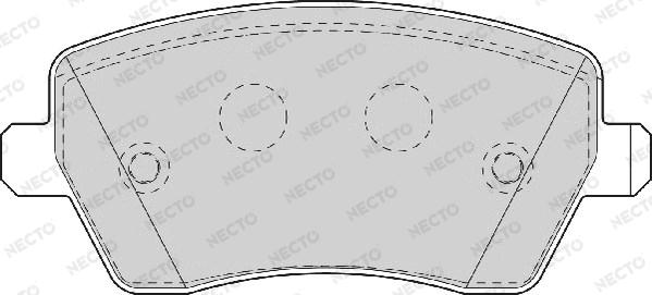 Necto FD7063A - Bremžu uzliku kompl., Disku bremzes adetalas.lv