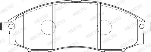 Necto FD7155A - Bremžu uzliku kompl., Disku bremzes adetalas.lv