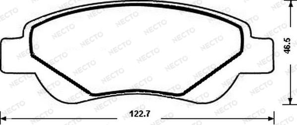 Necto FD7189A - Bremžu uzliku kompl., Disku bremzes adetalas.lv