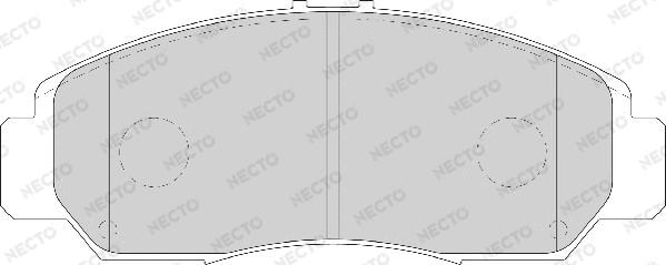 Necto FD7126A - Bremžu uzliku kompl., Disku bremzes adetalas.lv