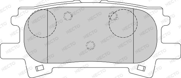 Necto FD7170A - Bremžu uzliku kompl., Disku bremzes adetalas.lv