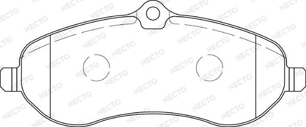 Necto FD7316V - Bremžu uzliku kompl., Disku bremzes adetalas.lv