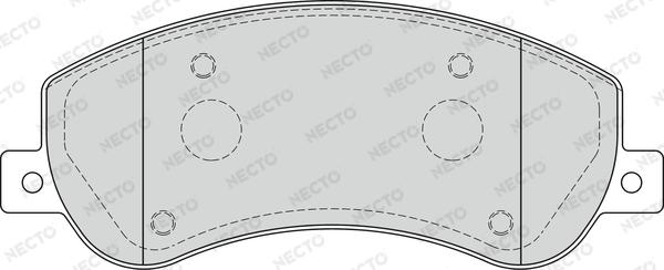 Necto FD7271V - Bremžu uzliku kompl., Disku bremzes adetalas.lv