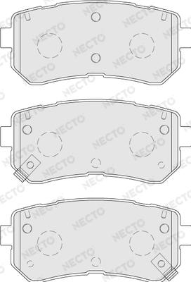 Necto FD7770A - Bremžu uzliku kompl., Disku bremzes adetalas.lv