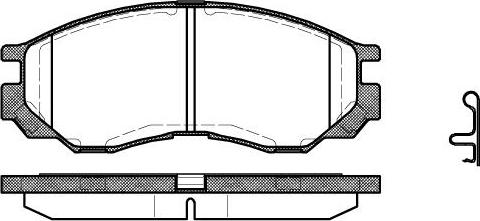 BOSCH 0 986 TB2 279 - Bremžu uzliku kompl., Disku bremzes adetalas.lv