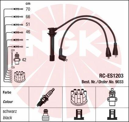 NGK 9033 - Augstsprieguma vadu komplekts adetalas.lv