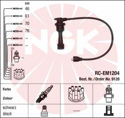 NGK 9128 - Augstsprieguma vadu komplekts adetalas.lv