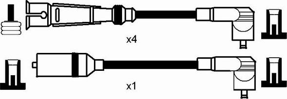 NGK 0509 - Augstsprieguma vadu komplekts adetalas.lv