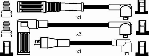 NGK 3666 - Augstsprieguma vadu komplekts adetalas.lv