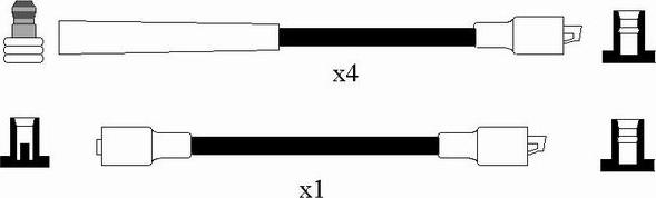 NGK 2590 - Augstsprieguma vadu komplekts adetalas.lv