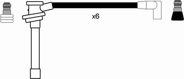 NGK 2582 - Augstsprieguma vadu komplekts adetalas.lv