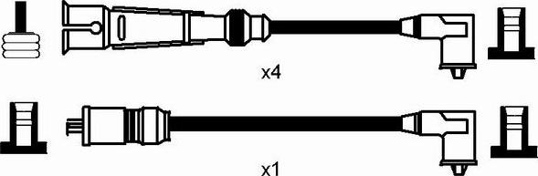NGK 2576 - Augstsprieguma vadu komplekts adetalas.lv