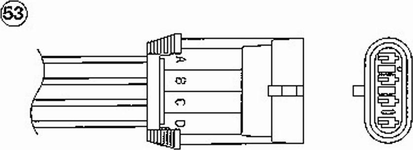 NGK OTA7H-3C2 - Lambda zonde adetalas.lv