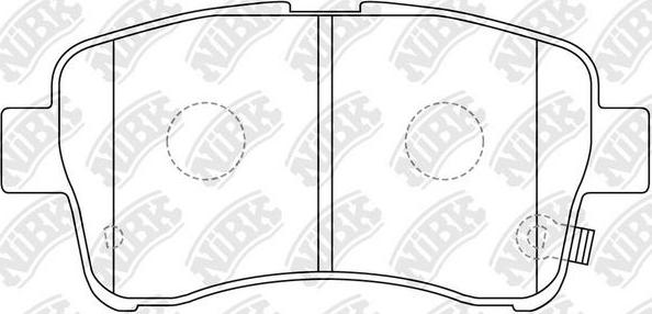 NiBK PN9461 - Bremžu uzliku kompl., Disku bremzes adetalas.lv