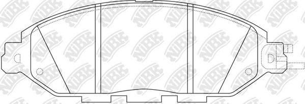 NiBK PN50001S - Augstas veiktspējas bremžu uzliku komplekts adetalas.lv