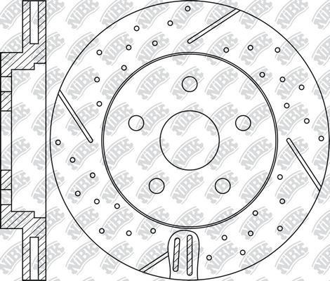 NiBK RN51001DSET - Augstas veiktspējas bremžu disks adetalas.lv