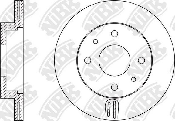 NiBK RN1598 - Bremžu diski adetalas.lv