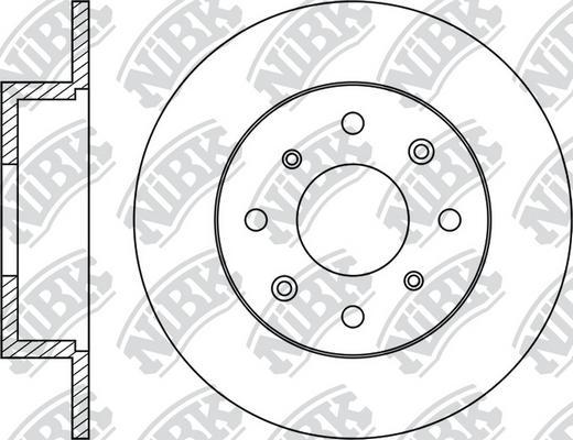 NiBK RN1052 - Bremžu diski adetalas.lv