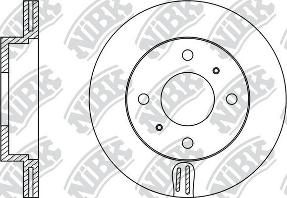 NiBK RN1103 - Bremžu diski adetalas.lv