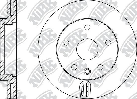 NiBK RN34001 - Bremžu diski adetalas.lv
