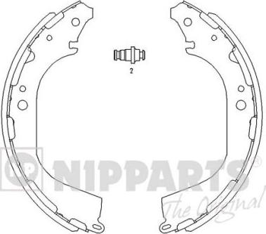 Nipparts J3501045 - Bremžu loku komplekts adetalas.lv