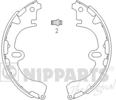 Nipparts J3502034 - Bremžu loku komplekts adetalas.lv