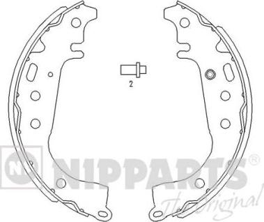 Nipparts J3502071 - Bremžu loku komplekts adetalas.lv