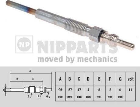 Nipparts N5715020 - Kvēlsvece adetalas.lv