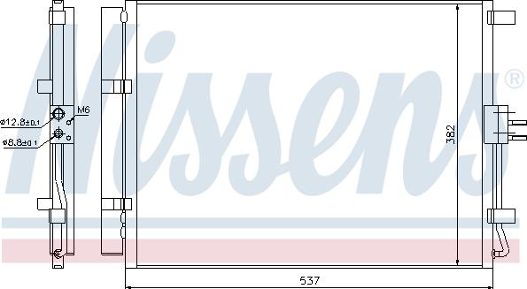 Nissens 940267 - Kondensators, Gaisa kond. sistēma adetalas.lv