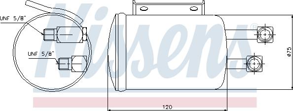 Nissens 95106 - Sausinātājs, Kondicionieris adetalas.lv