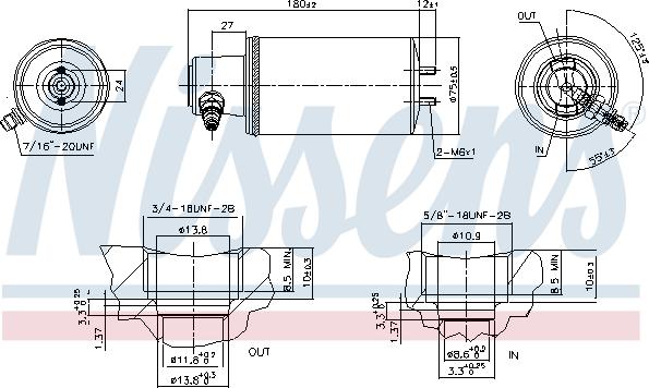 Nissens 95260 - Sausinātājs, Kondicionieris adetalas.lv